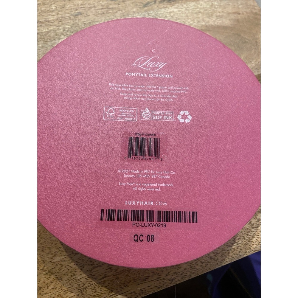 Luxy NEW Open Box 20 Inch Pony Tail Extender Light Ash Blonde - Picture 5 of 6